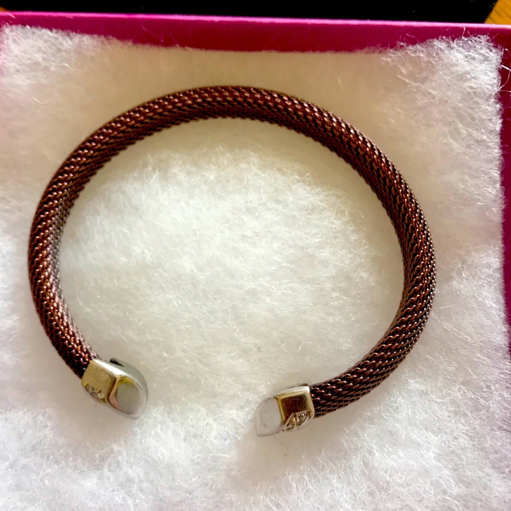 Bronze Skagen Bangle with Swarovski crystals